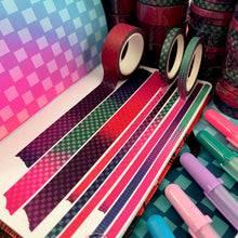 Load image into Gallery viewer, Love Zombie Checker/Grid Washi Tape 5/15mm