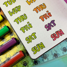 Load image into Gallery viewer, Green/Rainbow Grid Zombie Days Overlap Washi *no codes*