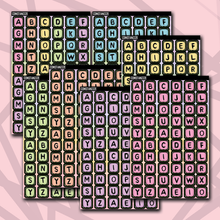 Load image into Gallery viewer, Pastel Jumbo Bead Letter Sticker Sheet