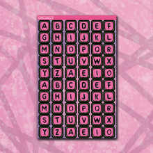 Load image into Gallery viewer, Spooky Disco Jumbo Bead Letter Sticker Sheet
