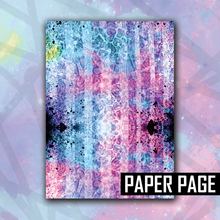 Load image into Gallery viewer, Kandi Galaxy Textured Splatter Sticker/Paper Page