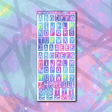 Load image into Gallery viewer, Space Kandi Letter + Deco Sticker Sheets