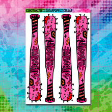Load image into Gallery viewer, Girl Gang Bat Sticker Sheet