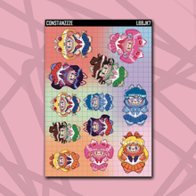 Load image into Gallery viewer, Large BooBoo Mixed Deco Sticker Sheets