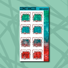 Load image into Gallery viewer, Spooky Winter Snow Boxes Sticker Sheet