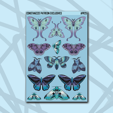 Load image into Gallery viewer, Mystic Moths + Butterflies Deco Sticker Sheets