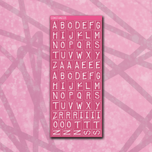 Load image into Gallery viewer, Spooky Disco Label Letter Sticker Sheet