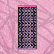 Load image into Gallery viewer, Spooky Disco Bead Letter Sticker Sheet