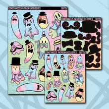 Load image into Gallery viewer, Pastel Dapper Boos Deco Sticker Sheets