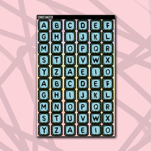 Load image into Gallery viewer, Pastel Jumbo Bead Letter Sticker Sheet