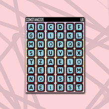 Load image into Gallery viewer, Pastel Medium Bead Letter Sticker Sheet