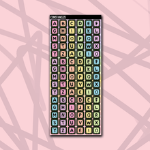 Load image into Gallery viewer, Pastel Bead Letter Sticker Sheet