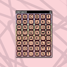 Load image into Gallery viewer, Pastel Medium Bead Letter Sticker Sheet