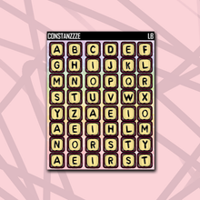 Load image into Gallery viewer, Pastel Medium Bead Letter Sticker Sheet