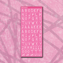 Load image into Gallery viewer, Spooky Disco Label Letter Sticker Sheet
