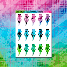 Load image into Gallery viewer, Girl Gang Lightning Bolt Sticker Sheet