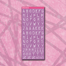 Load image into Gallery viewer, Spooky Disco Label Letter Sticker Sheet