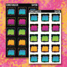 Load image into Gallery viewer, Small Spooky All Year Drippy Box Sticker Sheet