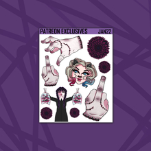 Load image into Gallery viewer, Wednesday Mixed Deco Sticker Sheets