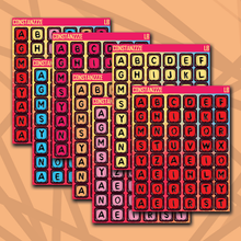 Load image into Gallery viewer, 318 Medium Bead Letter Sticker Sheet