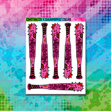 Load image into Gallery viewer, Girl Gang Bat Sticker Sheet