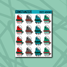 Load image into Gallery viewer, Spooky Winter Ghostie Sticker Sheet