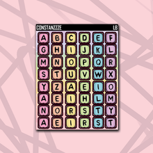 Load image into Gallery viewer, Pastel Medium Bead Letter Sticker Sheet