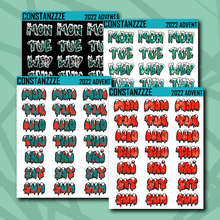 Load image into Gallery viewer, Spooky Winter Snow Days Sticker Sheet