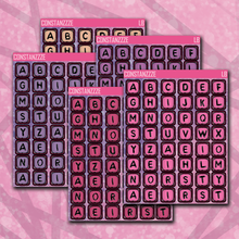 Load image into Gallery viewer, Spooky Disco Medium Bead Letter Sticker Sheet