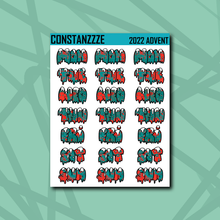 Load image into Gallery viewer, Spooky Winter Snow Days Sticker Sheet