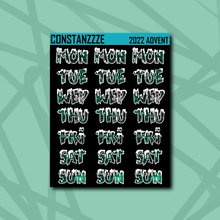 Load image into Gallery viewer, Spooky Winter Snow Days Sticker Sheet