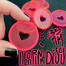 Load image into Gallery viewer, 35mm Neon Pink Discs