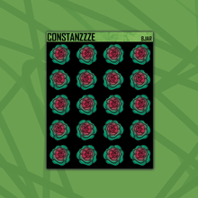 Load image into Gallery viewer, Blackout Argentina Rose Sticker Sheet