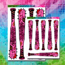 Load image into Gallery viewer, Girl Gang Bat Sticker Sheet