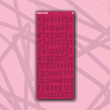 Load image into Gallery viewer, CPC Gothic Letter Sticker Sheet
