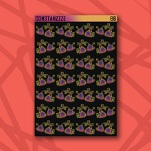 Load image into Gallery viewer, Blackout Spooky Summer Boo Bikini Sticker Sheets