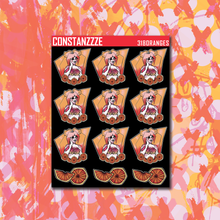 Load image into Gallery viewer, Blackout 318 With Oranges Sticker Sheets
