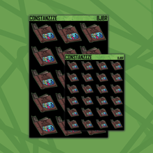 Load image into Gallery viewer, Blackout Beetle 🧃 Book Sticker Sheet