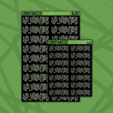 Load image into Gallery viewer, Blackout Showtime Lettered Sticker Sheet