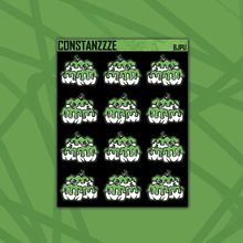 Load image into Gallery viewer, Blackout Beetle 🧃 Pumpkin Sticker Sheet