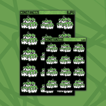 Load image into Gallery viewer, Blackout Beetle 🧃 Pumpkin Sticker Sheet