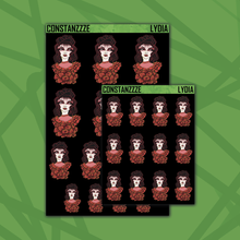 Load image into Gallery viewer, Blackout Lydia Sticker Sheet