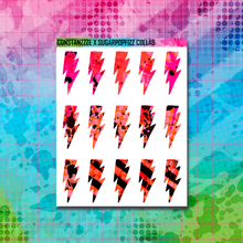 Load image into Gallery viewer, Girl Gang Lightning Bolt Sticker Sheet