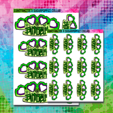 Load image into Gallery viewer, Girl Gang Brass Knuckle Sticker Sheet