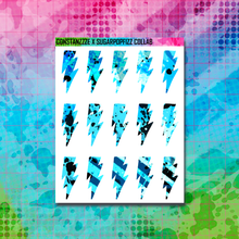 Load image into Gallery viewer, Girl Gang Lightning Bolt Sticker Sheet