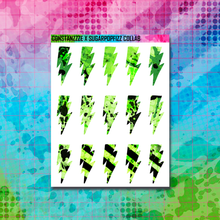 Load image into Gallery viewer, Girl Gang Lightning Bolt Sticker Sheet
