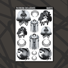 Load image into Gallery viewer, Patreon Celestial Tears 2.0 Deco Sticker Sheets