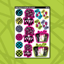 Load image into Gallery viewer, Colorful Inktober Deco Sticker Sheets