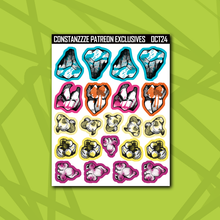 Load image into Gallery viewer, Colorful Inktober Deco Sticker Sheets