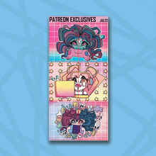 Load image into Gallery viewer, Gamer Girlz Box, Chibi, and Block Deco Sticker Sheets